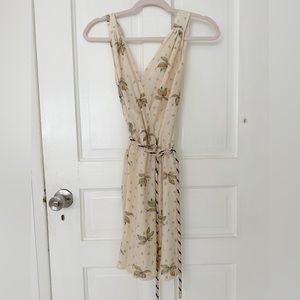 Anthropologie XS summer sleeveless dress with rope belt